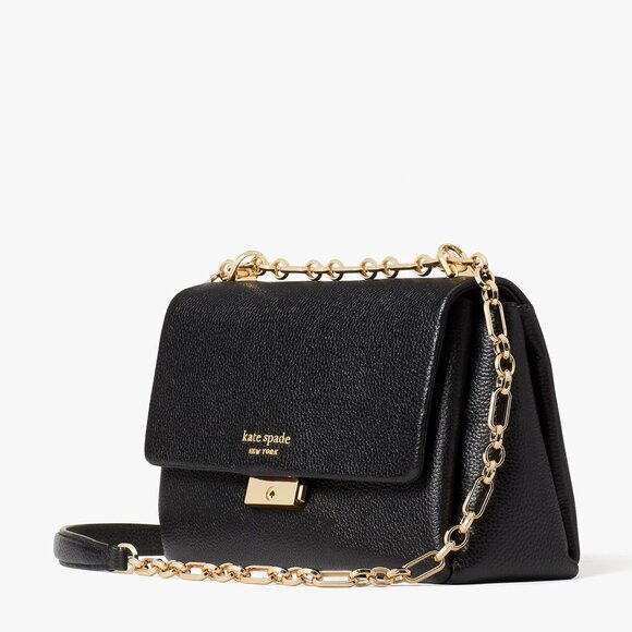 kate spade new york Carlyle Leather Medium Shoulder Bag - Black - Picture 2 of 8